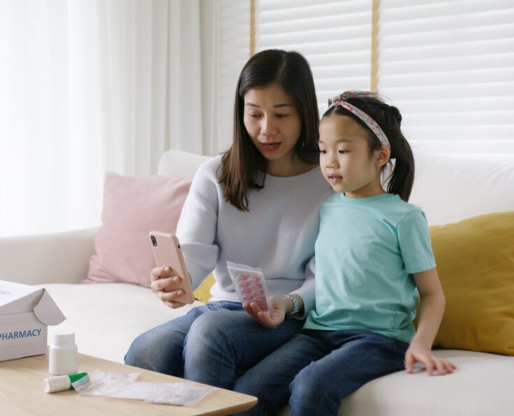 Telehealth telemedicine care mobile app exam visit service asia people